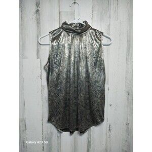 Dina Ariel Women's Small Gold Sleeveless Top